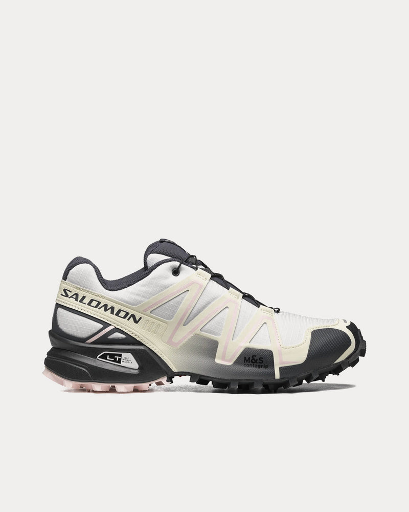 Salomon Speedcross 3 White / Ebony / Cradle Pink Low Top Sneakers - 1