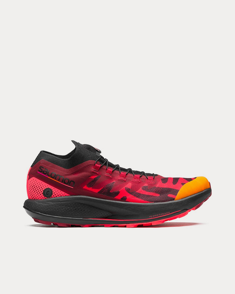 Salomon x Ciele Athletics Pulsar Trail Pro Black / Fiery Coral / Poppy Red Running Shoes - 1