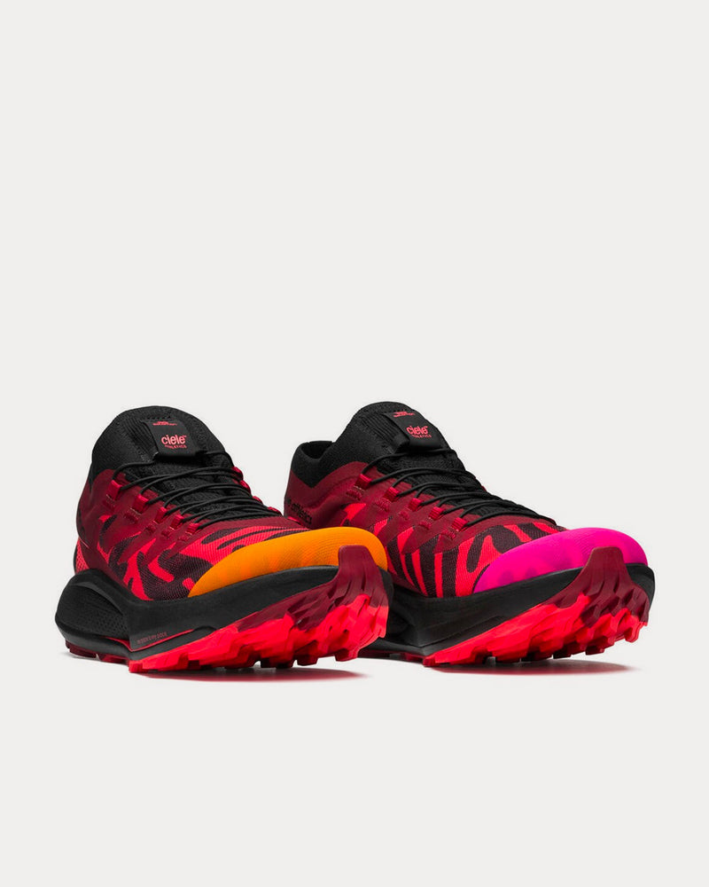 Salomon x Ciele Athletics Pulsar Trail Pro Black / Fiery Coral / Poppy Red Running Shoes - 3