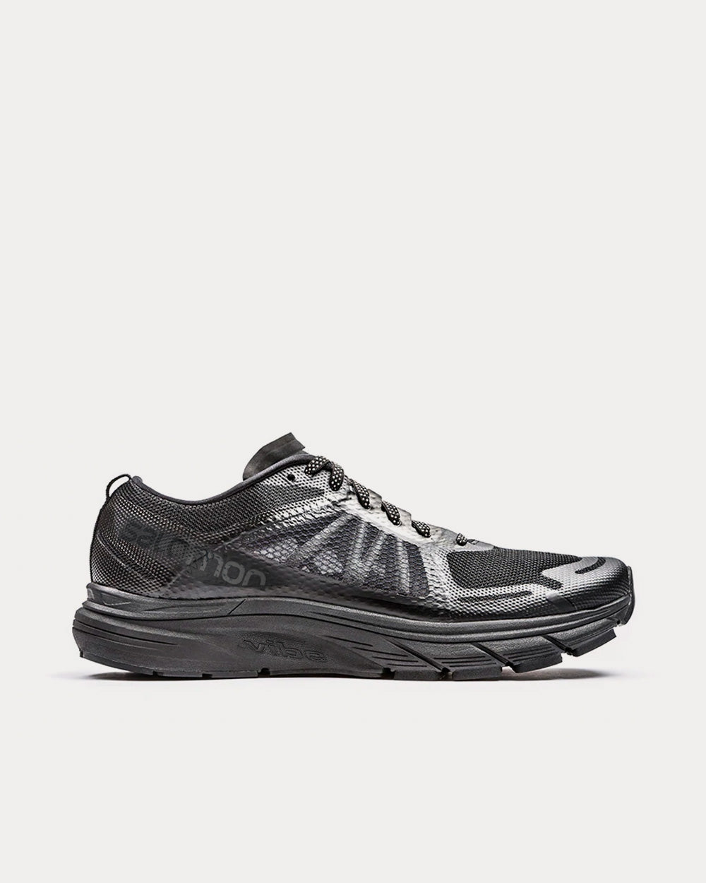 Salomon x Satisfy Sonic Ra Max Black Running Shoes Sneak in Peace