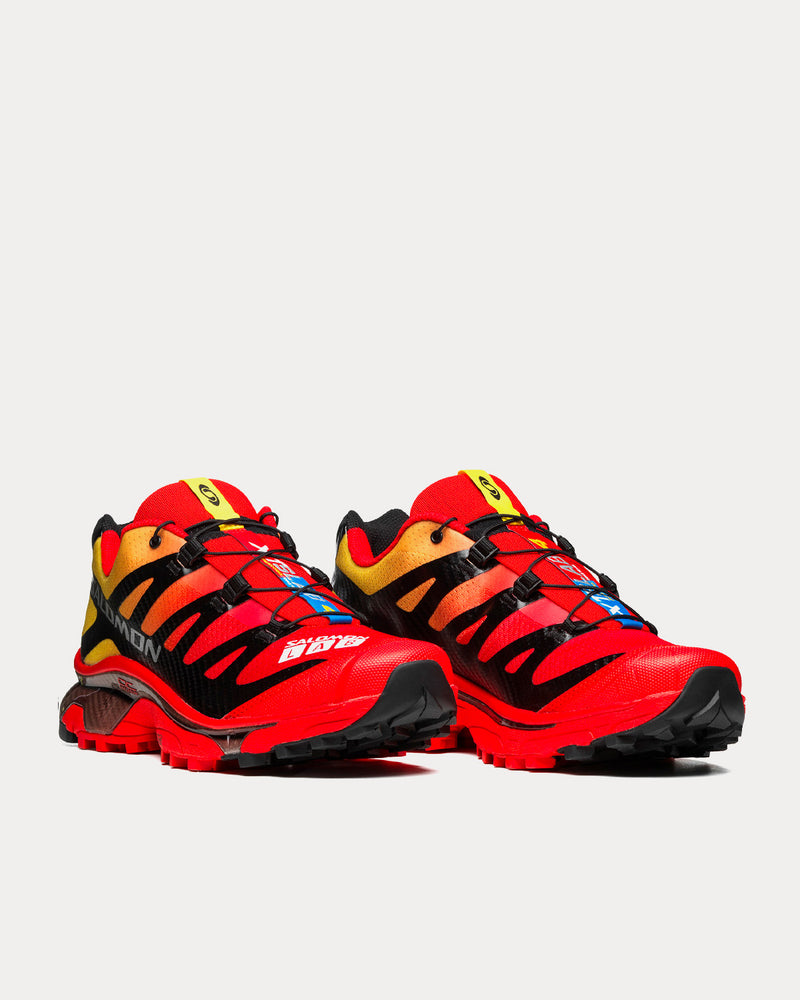 Salomon XT-4 OG Fiery Red / Black / Empire Yellow Low Top Sneakers - 3