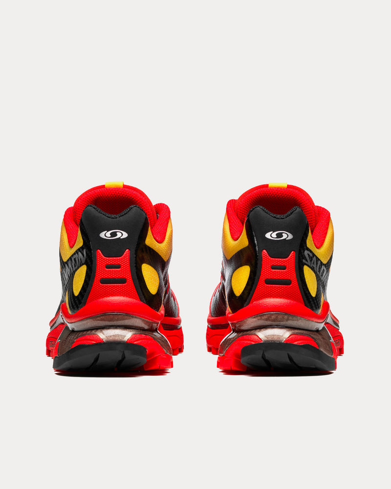 Salomon XT-4 OG Fiery Red / Black / Empire Yellow Low Top Sneakers - 4