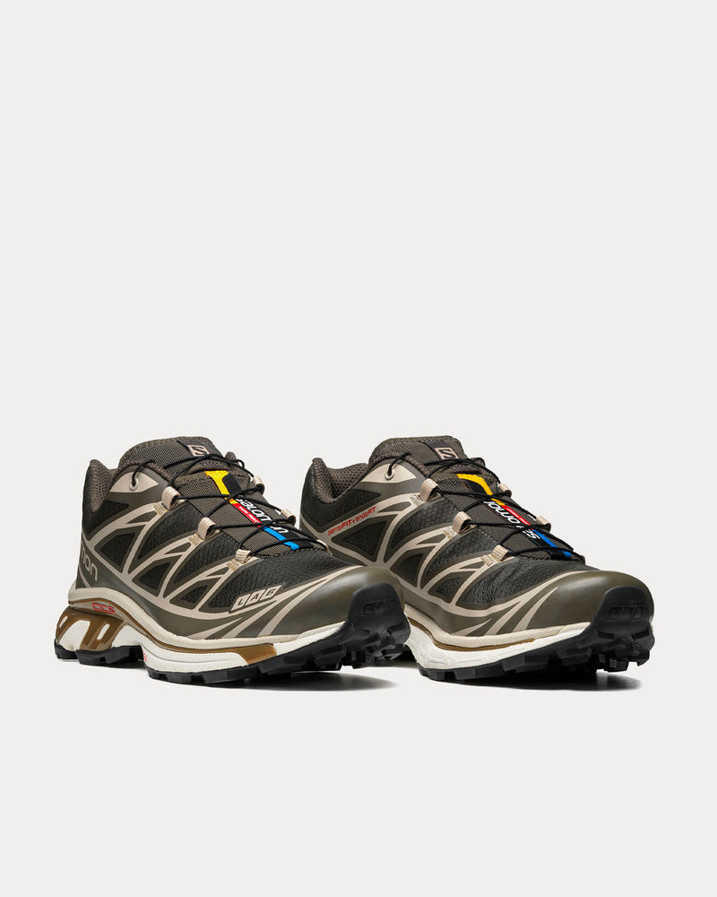 Salomon XT-6 Beluga / Pewter / Dull Gold Low Top Sneakers - 3