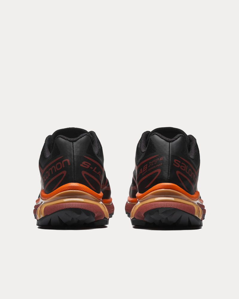 Salomon XT-6 Black / Chocolate Plum / Vibrant Orange Low Top Sneakers - 4