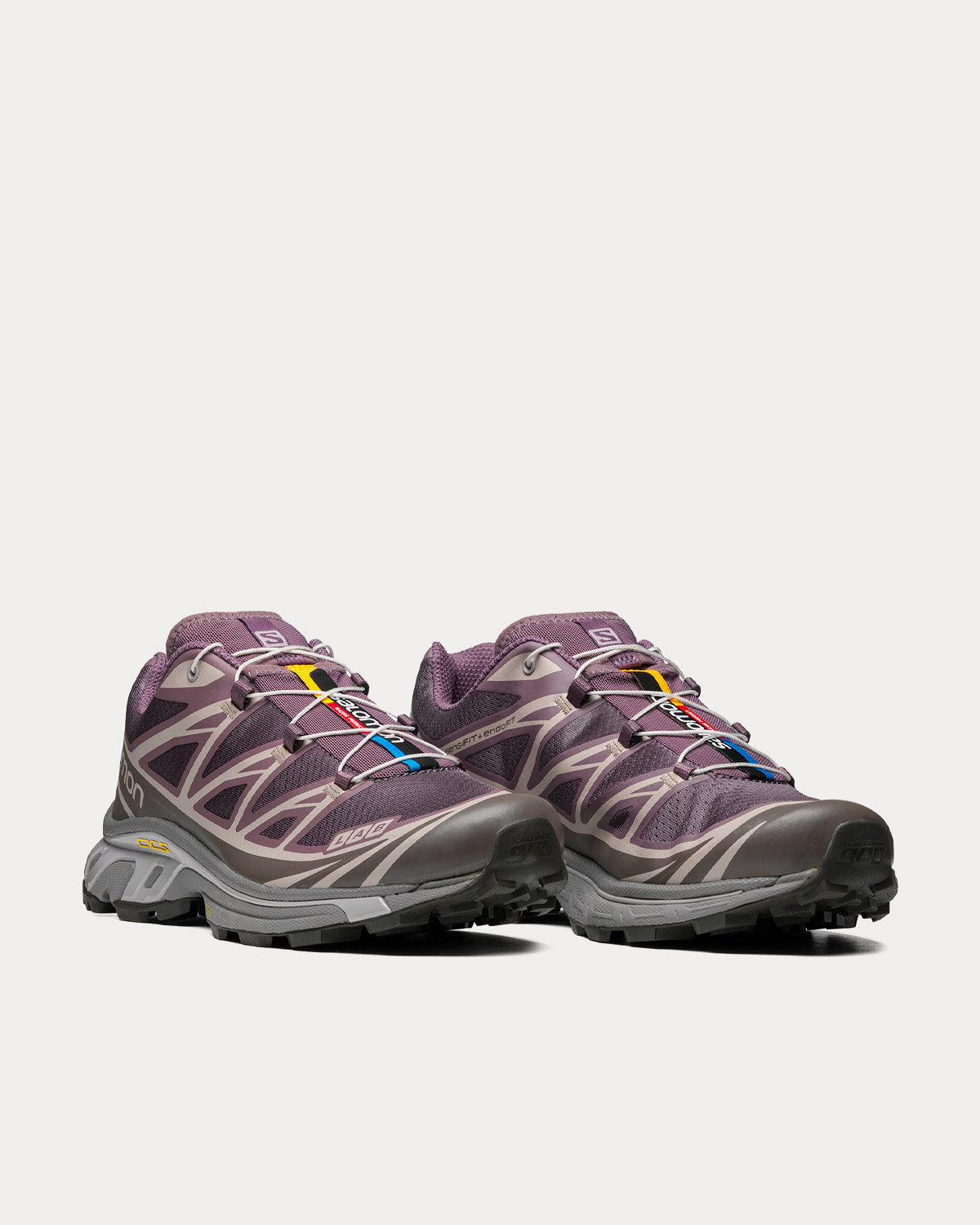 Salomon XT-6 Moonscape / Plum Kitten / Gull Low Top Sneakers - 3