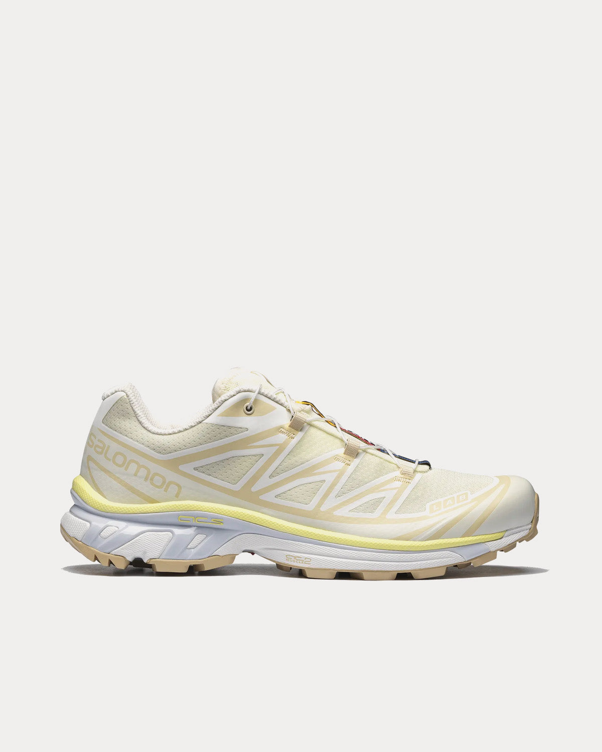 Salomon XT-6 Vanilla Ice / Yellow Iris / Arctic Ice Low Top Sneakers - 1