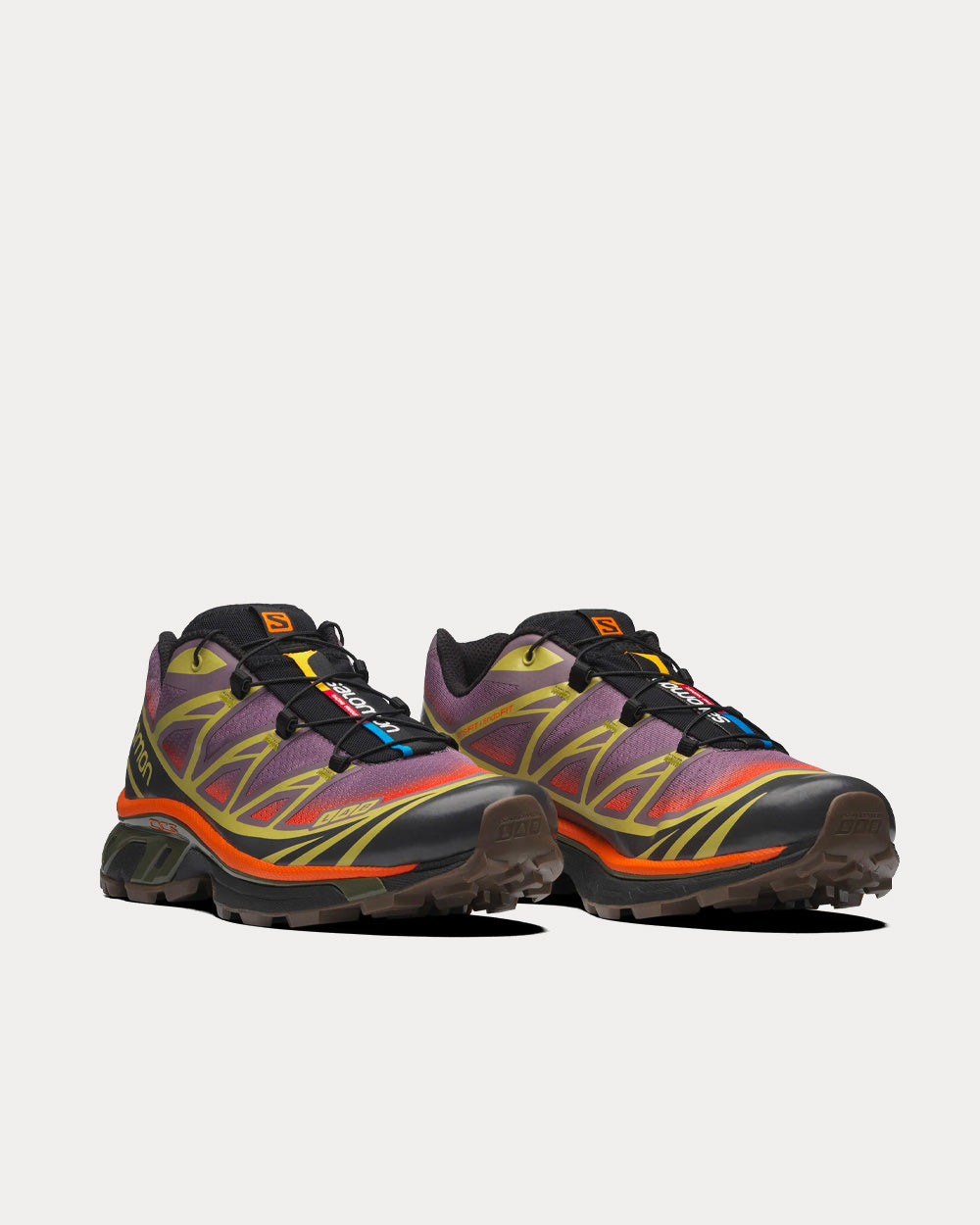 Salomon XT-6 Skyline Moonscape / Leek Green / Vibrant Orange Low Top  Sneakers - Sneak in Peace