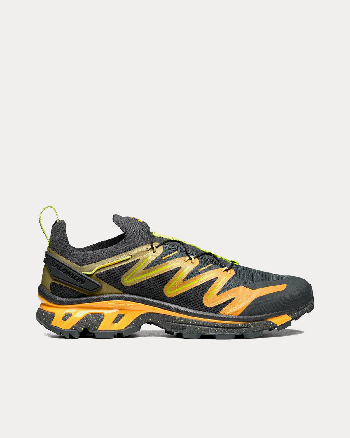 Salomon XT-Rush 2 Ebony / Blazing Orange / Bright Lime Green Low Top Sneakers - 1