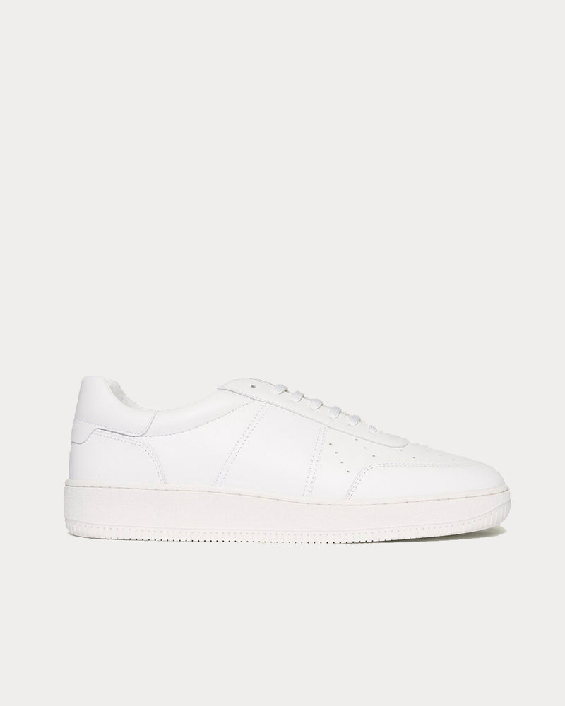 Sandro Leather White Low Top Sneakers - 1