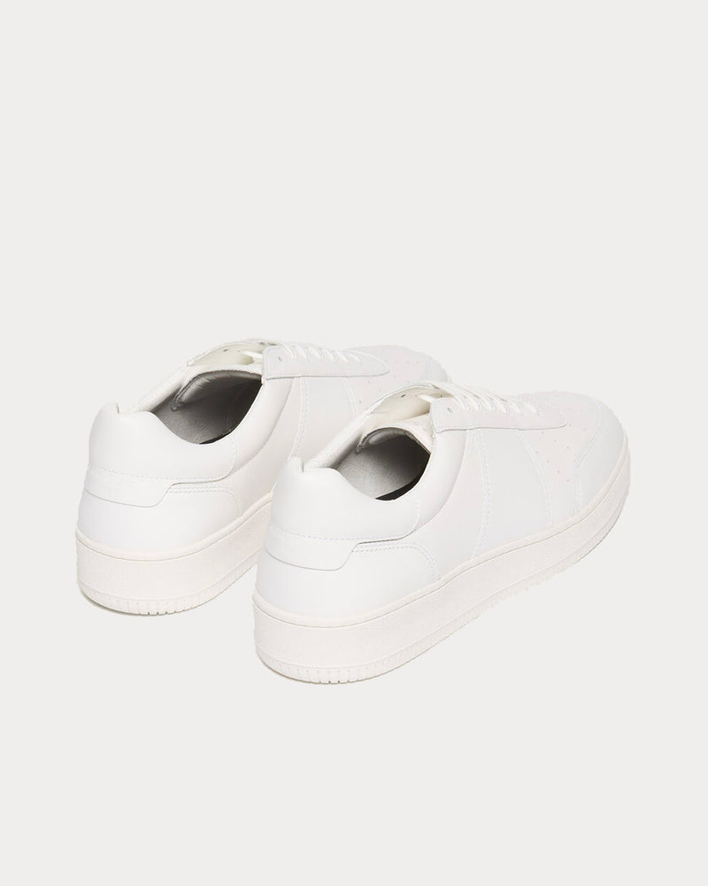 Sandro Leather White Low Top Sneakers - 3