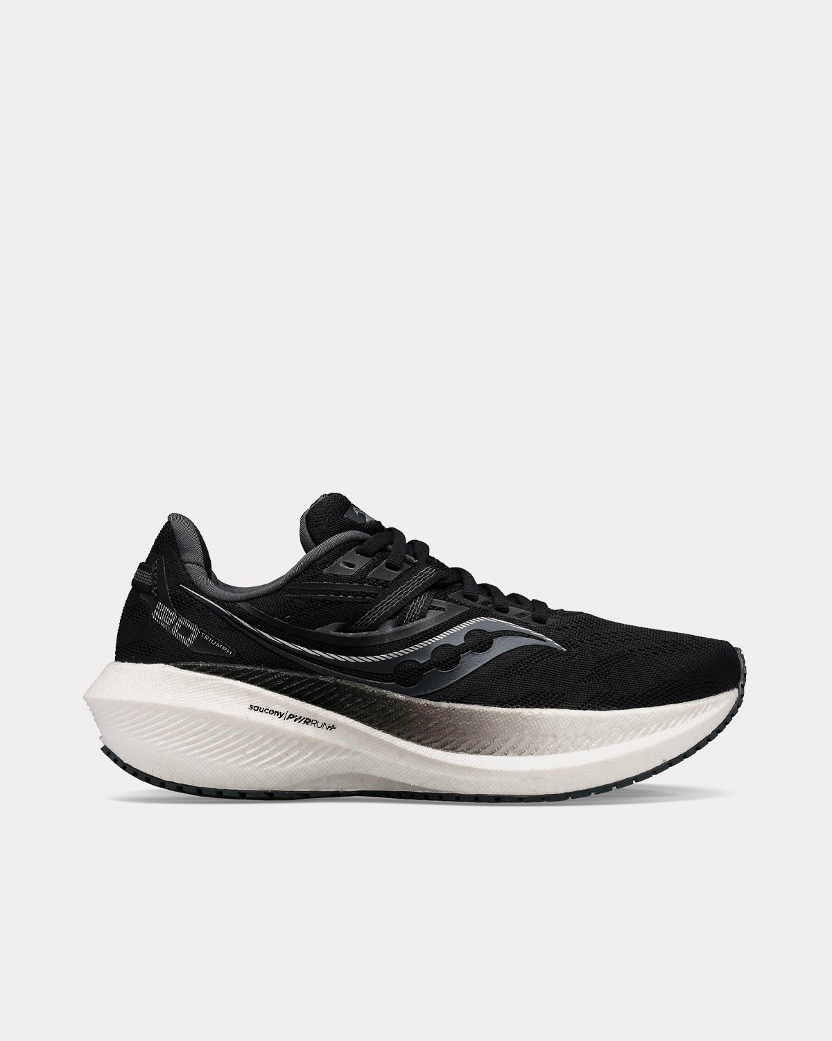 Saucony Triumph 20 Black / White Running Shoes - 1