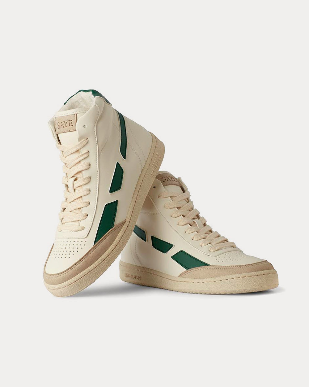 Saye Mondelo '89 Vegan Hi Green High Top Sneakers - 4