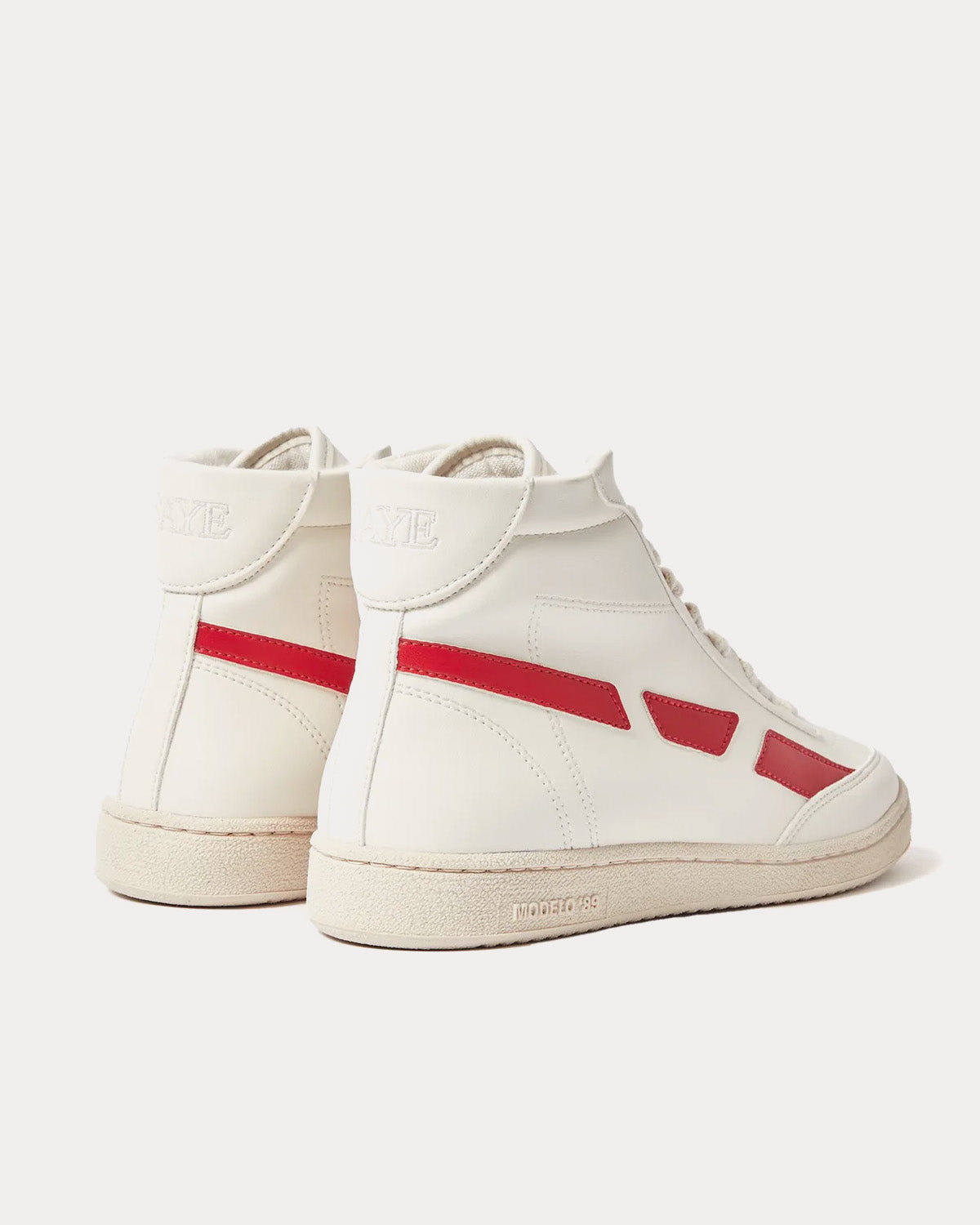 Saye Modelo '89 Vegan Hi Apple White High Top Sneakers - 3