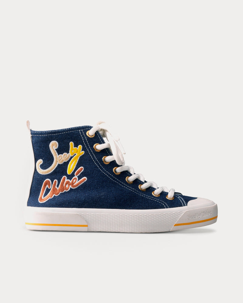 See By Chloé Aryana Navy High Top Sneakers - 1