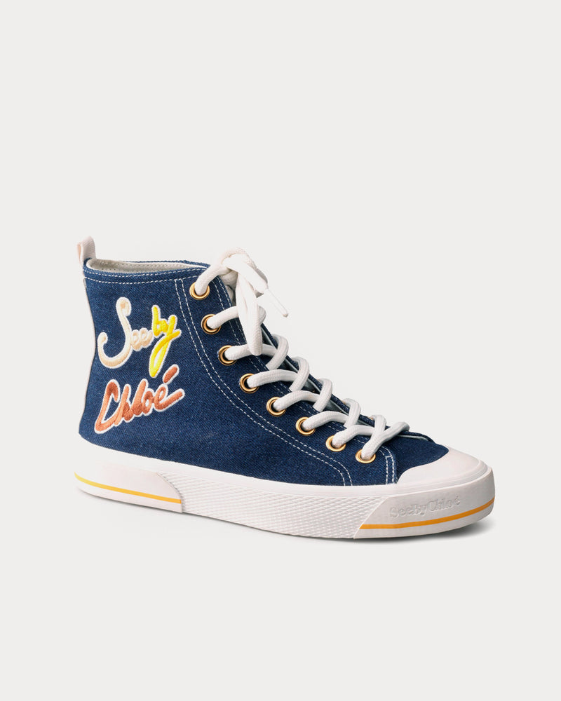 See By Chloé Aryana Navy High Top Sneakers - 2