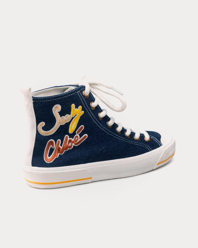 See By Chloé Aryana Navy High Top Sneakers - 3