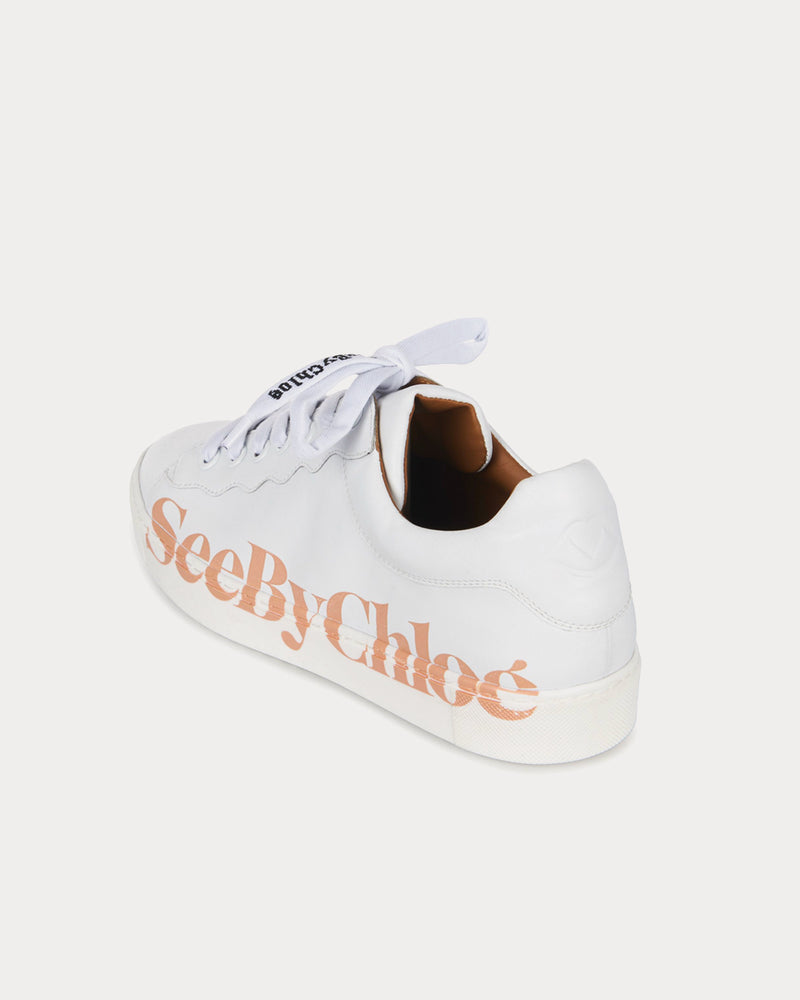 See By Chloé Essie White Low Top Sneakers - 3