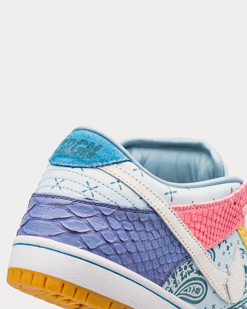 The Shoe Surgeon Easter Paisley SB Dunk Low Top Sneakers - 5