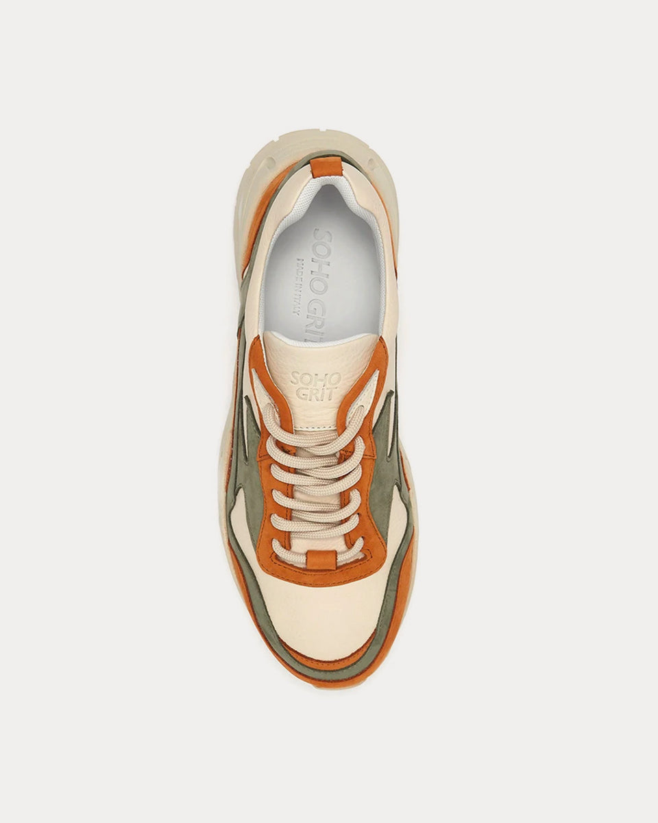 Soho Grit The Hollen Caramel Stone Cream Low Top Sneakers - Sneak in Peace