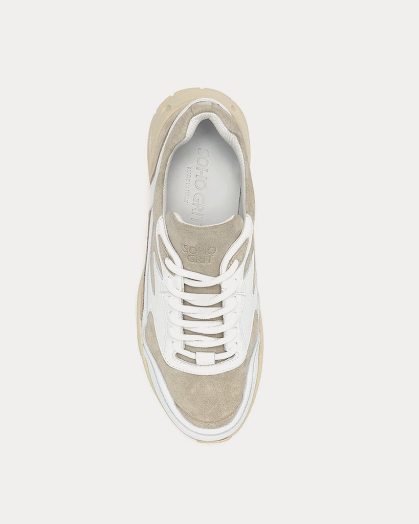 Soho Grit The Hollen Stone Off-White Low Top Sneakers - Sneak in Peace