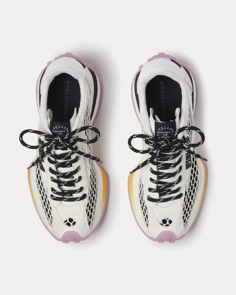 Stella McCartney Reclypse Mesh White / Black / Purple Low Top Sneakers - 2