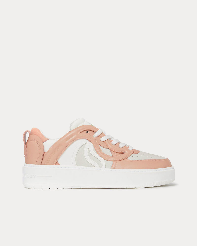 Stella McCartney S-Wave 1 Contrast White / Blush Low Top Sneakers - 1