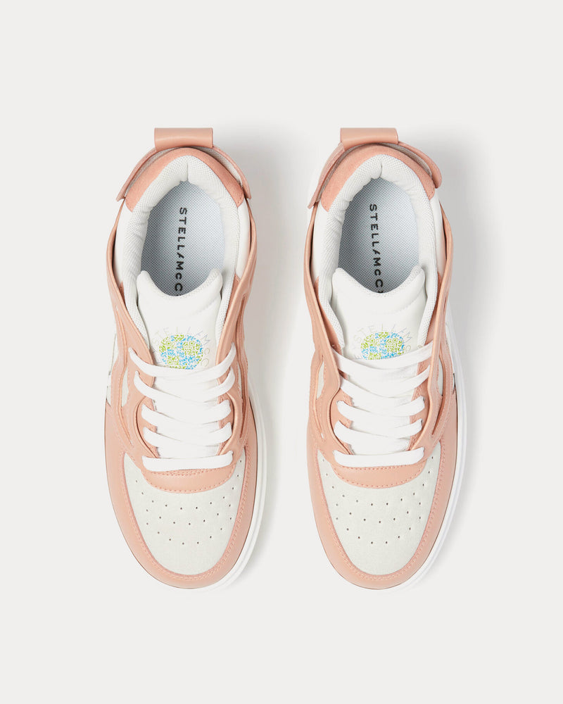 Stella McCartney S-Wave 1 Contrast White / Blush Low Top Sneakers - 2