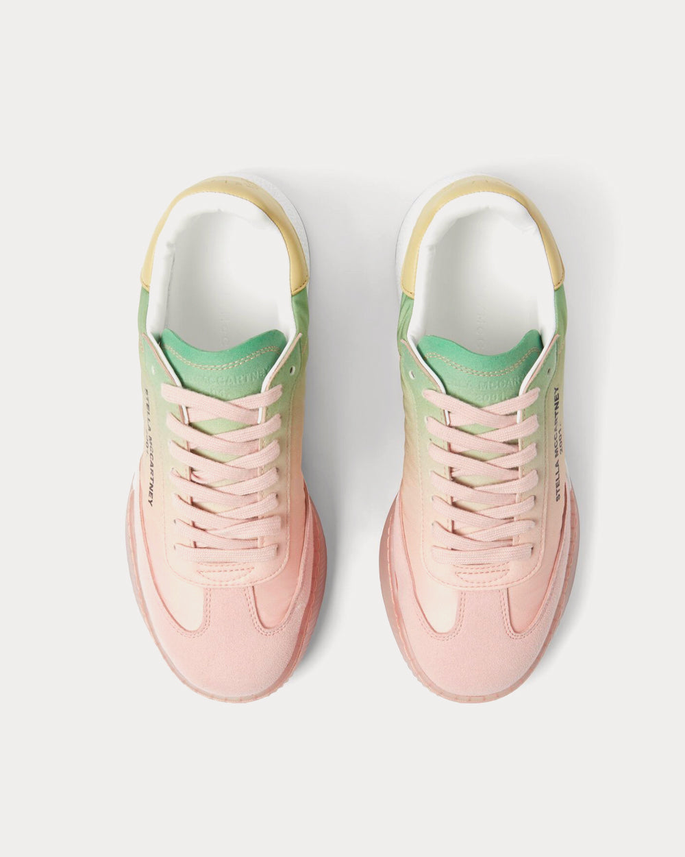 Stella McCartney Loop Lace-up Peach Top Sneakers - 3