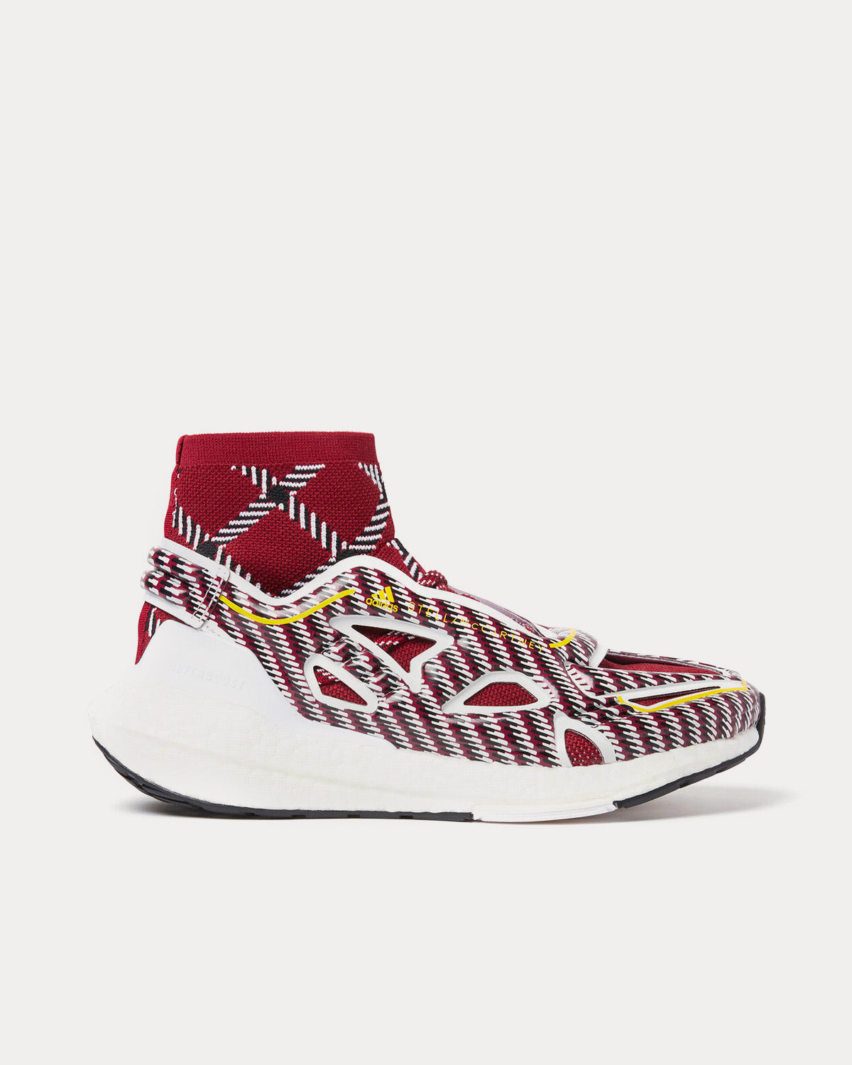 Adidas X Stella McCartney aSMC UltraBOOST 22 Elevated Gra Collegiate Burgundy / White / Yellow Running Shoes - 1