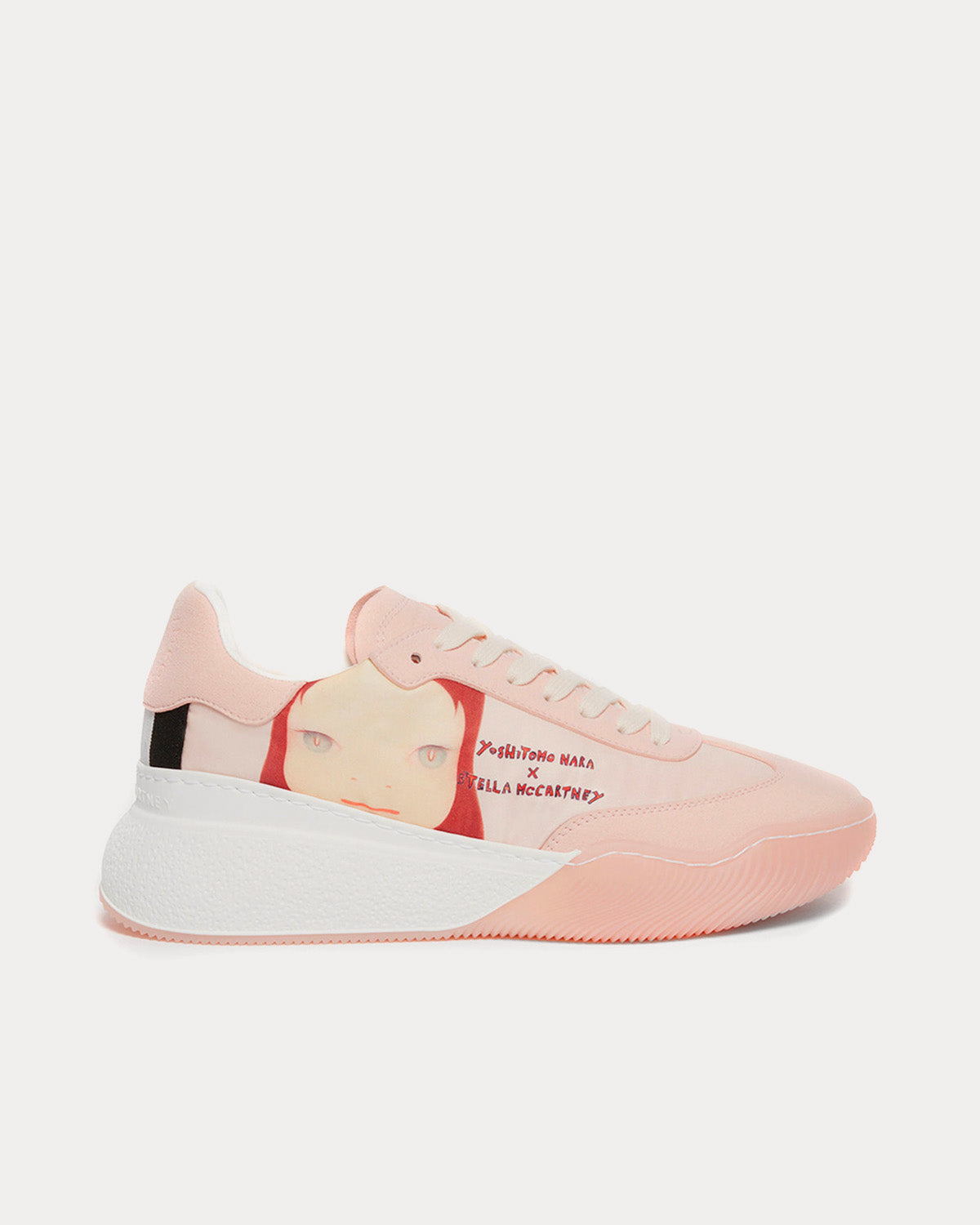 Stella McCartney x Yoshitomo Nara Loop Twins Print Rose / Beige Low Top Sneakers - 1