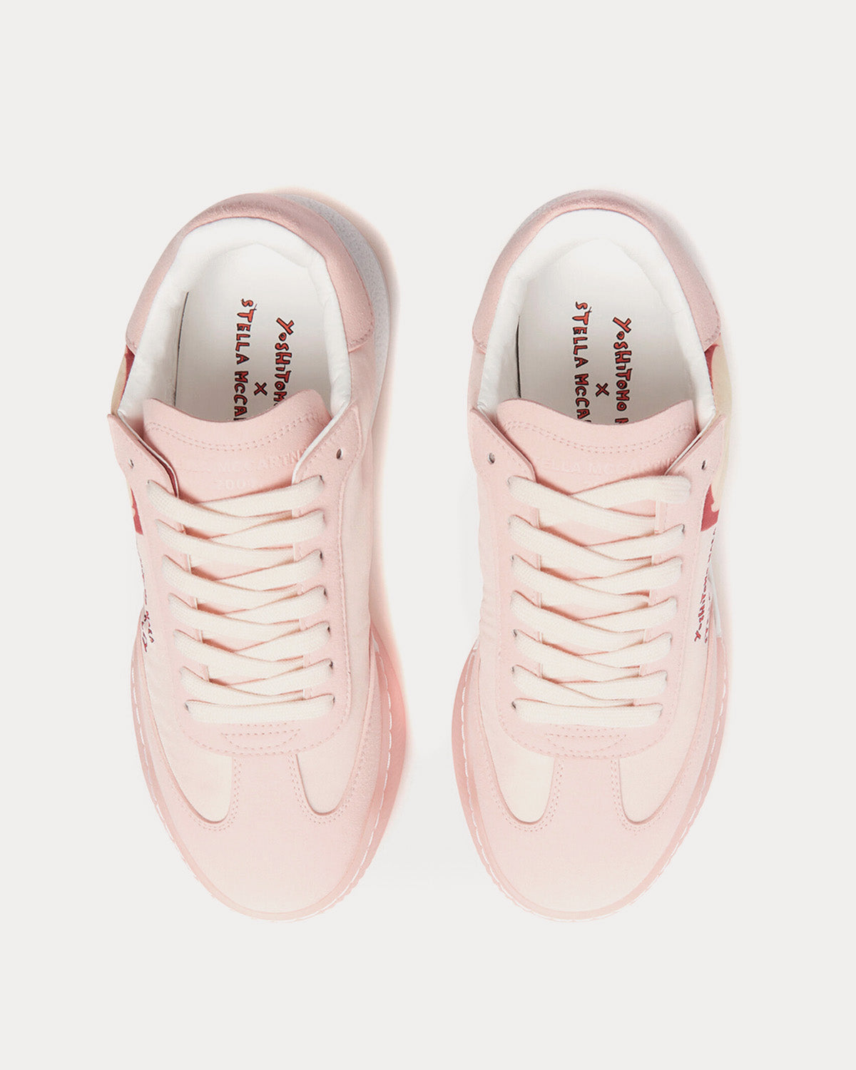 Stella McCartney x Yoshitomo Nara Loop Twins Print Rose / Beige Low Top Sneakers - 2