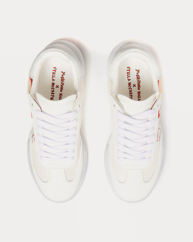 Stella McCartney x Yoshitomo Nara Loop Twins Print White / Blush Low Top Sneakers - 2