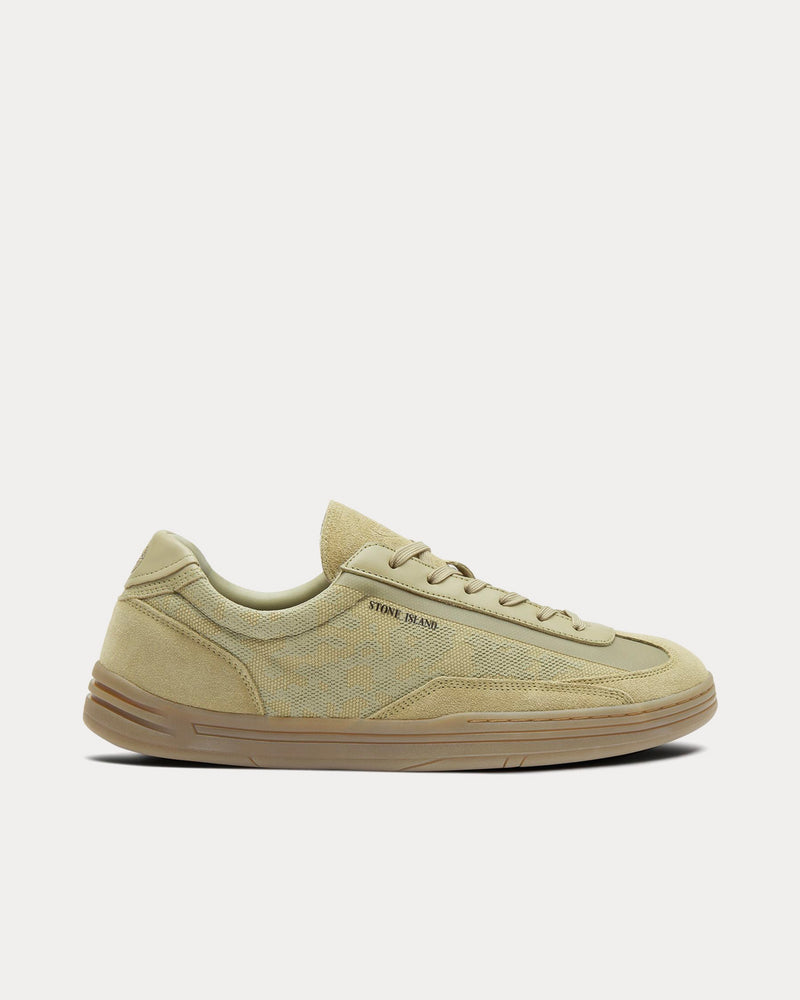 Stone Island S0101 Dark Beige Low Top Sneakers - 1