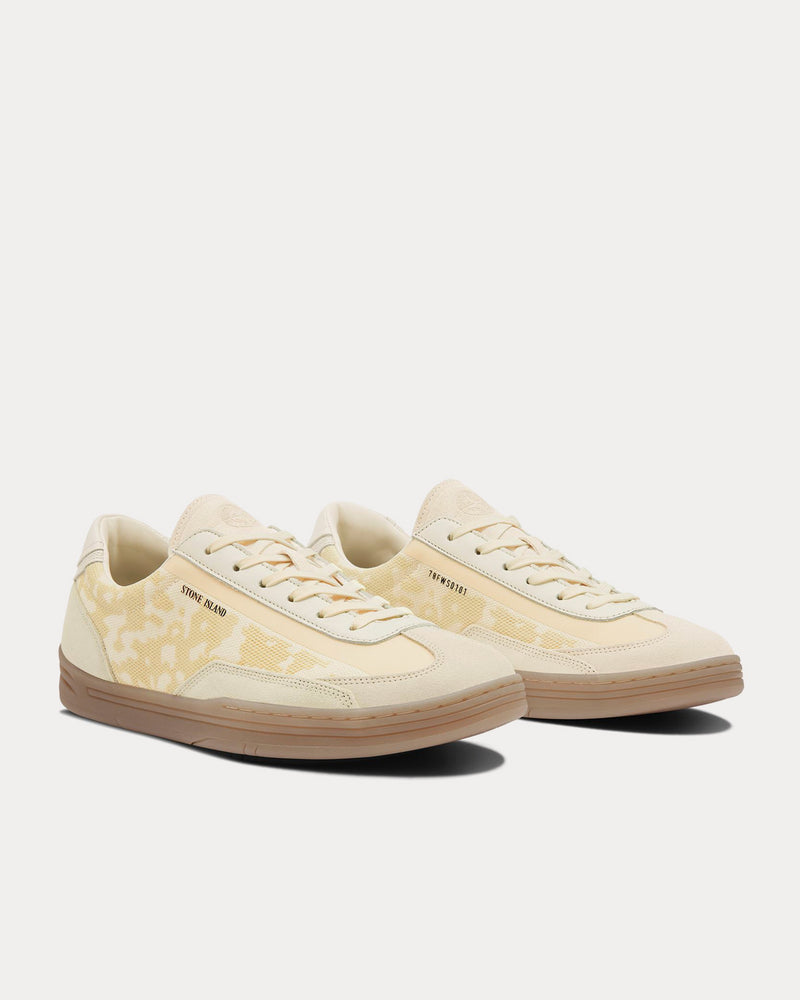 Stone Island S0101 Ivory Low Top Sneakers - 3