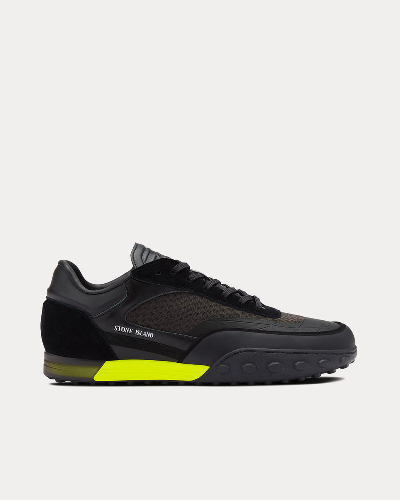 Stone Island S0202 Black Low Top Sneakers - 1