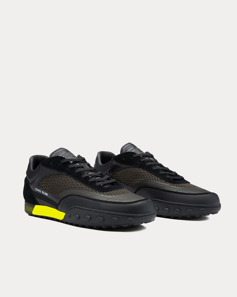 Stone Island S0202 Black Low Top Sneakers - 3