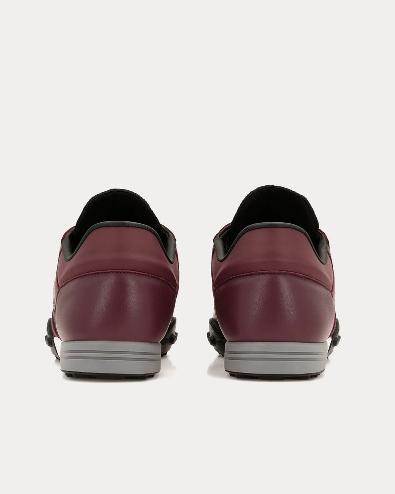 Stone Island S0202 Maroon Low Top Sneakers - 3