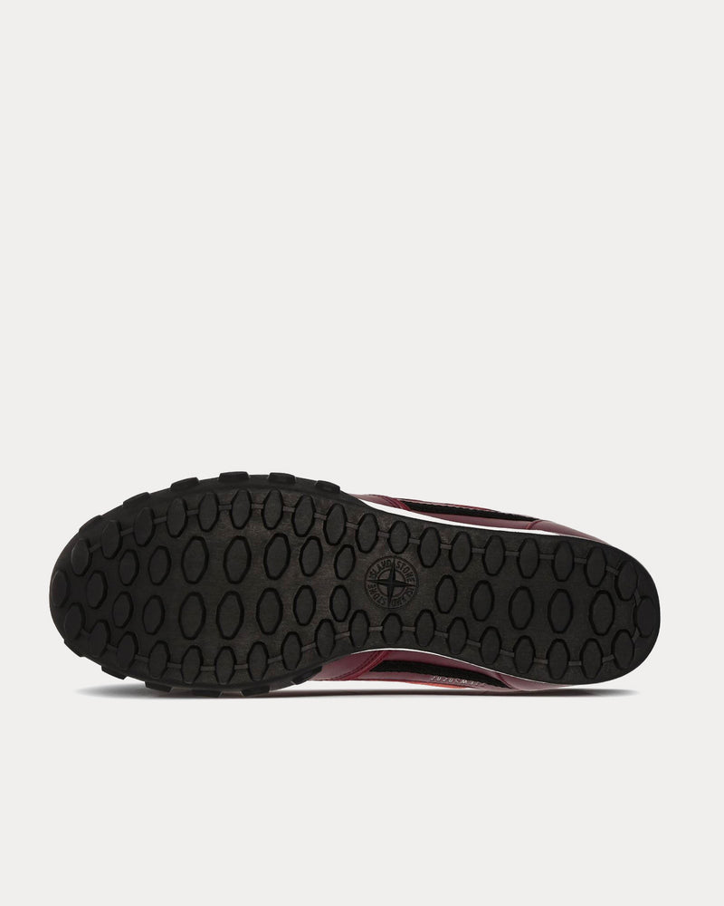 Stone Island S0202 Maroon Low Top Sneakers - 4