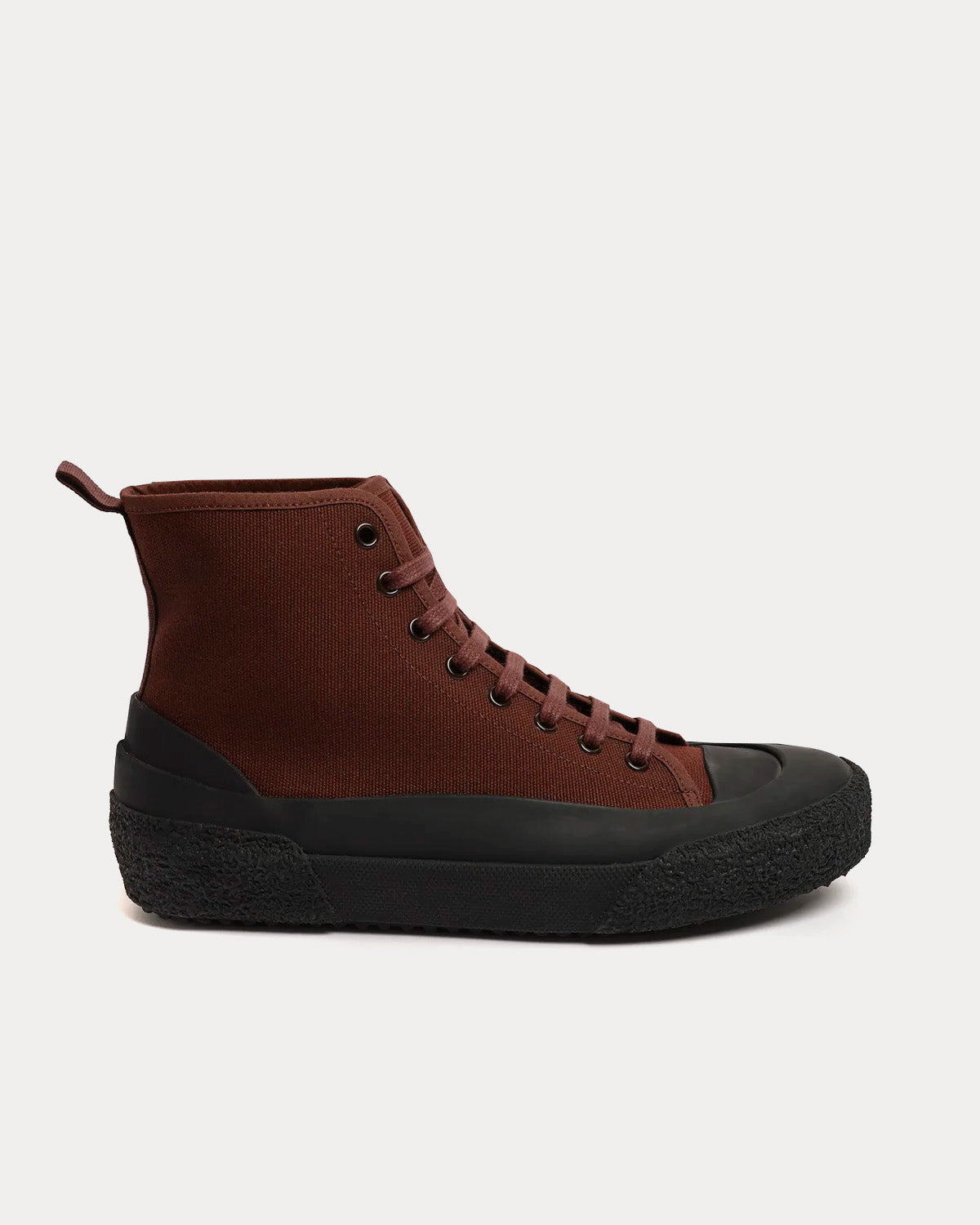 Studio Nicholson Numbers Canvas Chestnut High Top Sneakers - 1