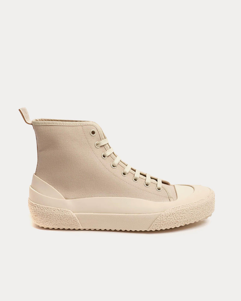 Studio Nicholson Numbers Canvas Dove High Top Sneakers - 1