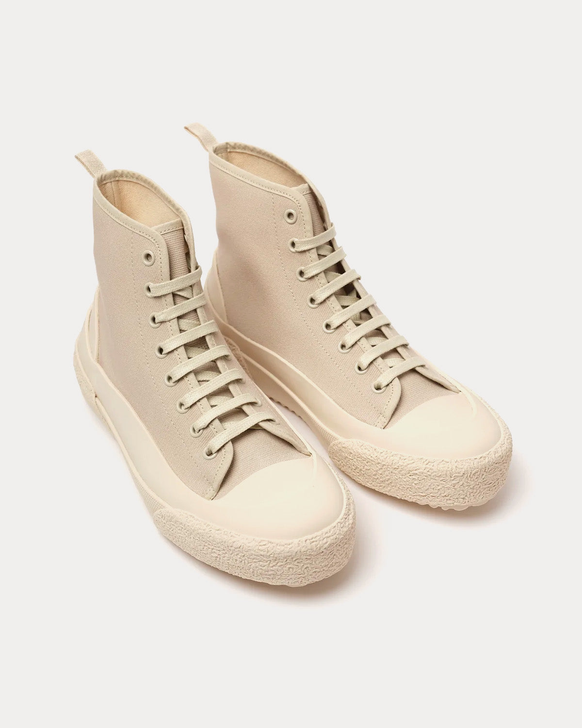 Studio Nicholson Numbers Canvas Dove High Top Sneakers - 3