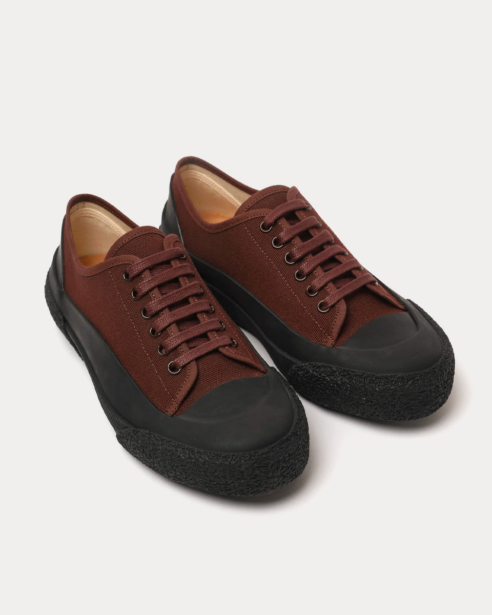 Studio Nicholson Sharp Canvas Chestnut Low Top Sneakers - Sneak in Peace