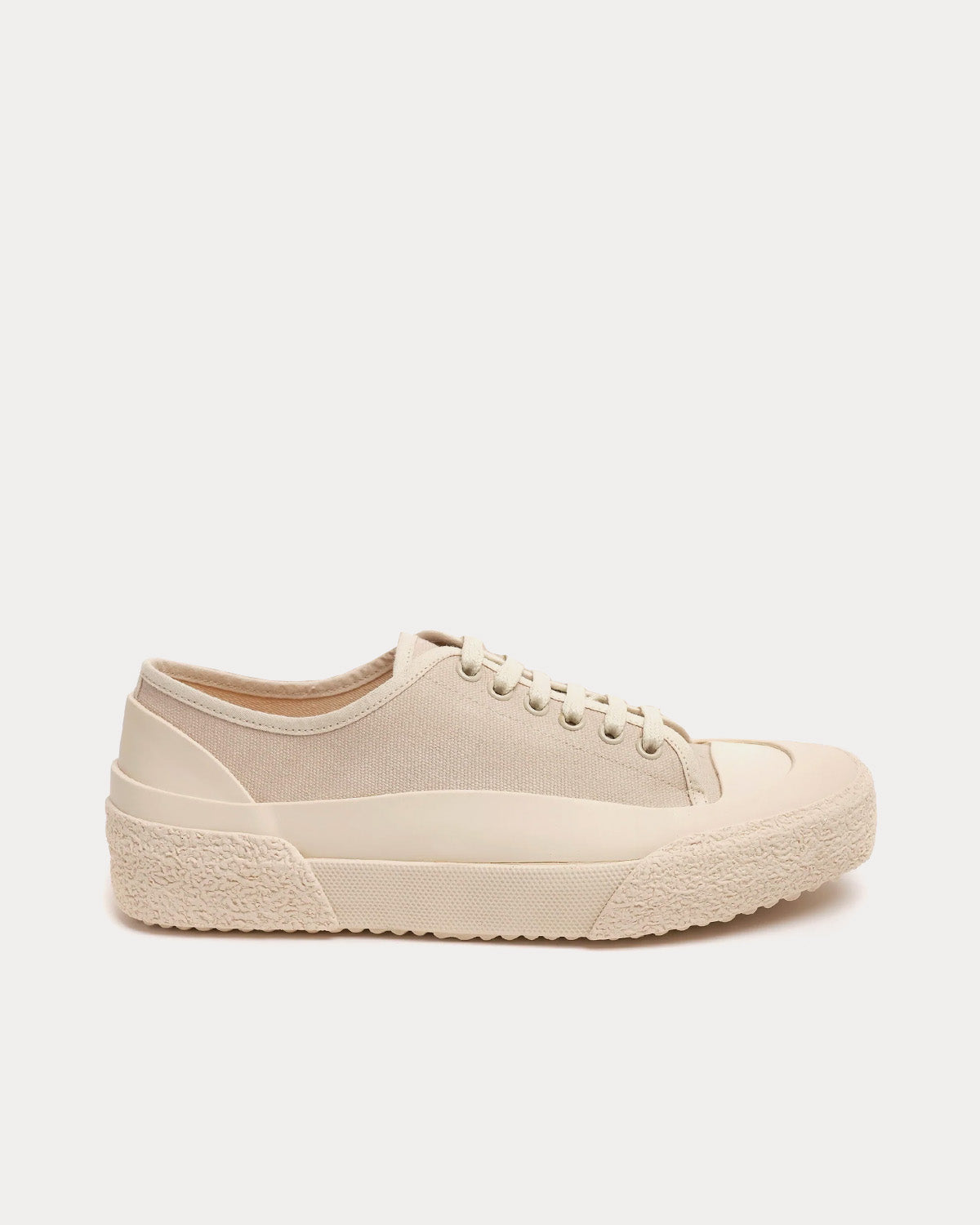 Sharp Canvas Dove Low Top Sneakers