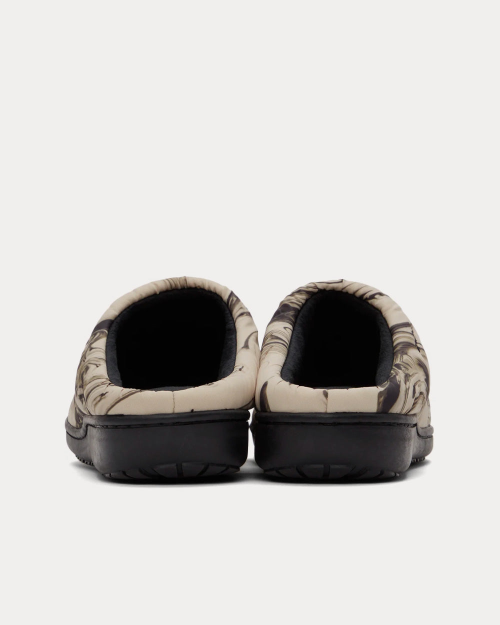 Subu Quilted Suminagashi Black / White Slip Ons - 3