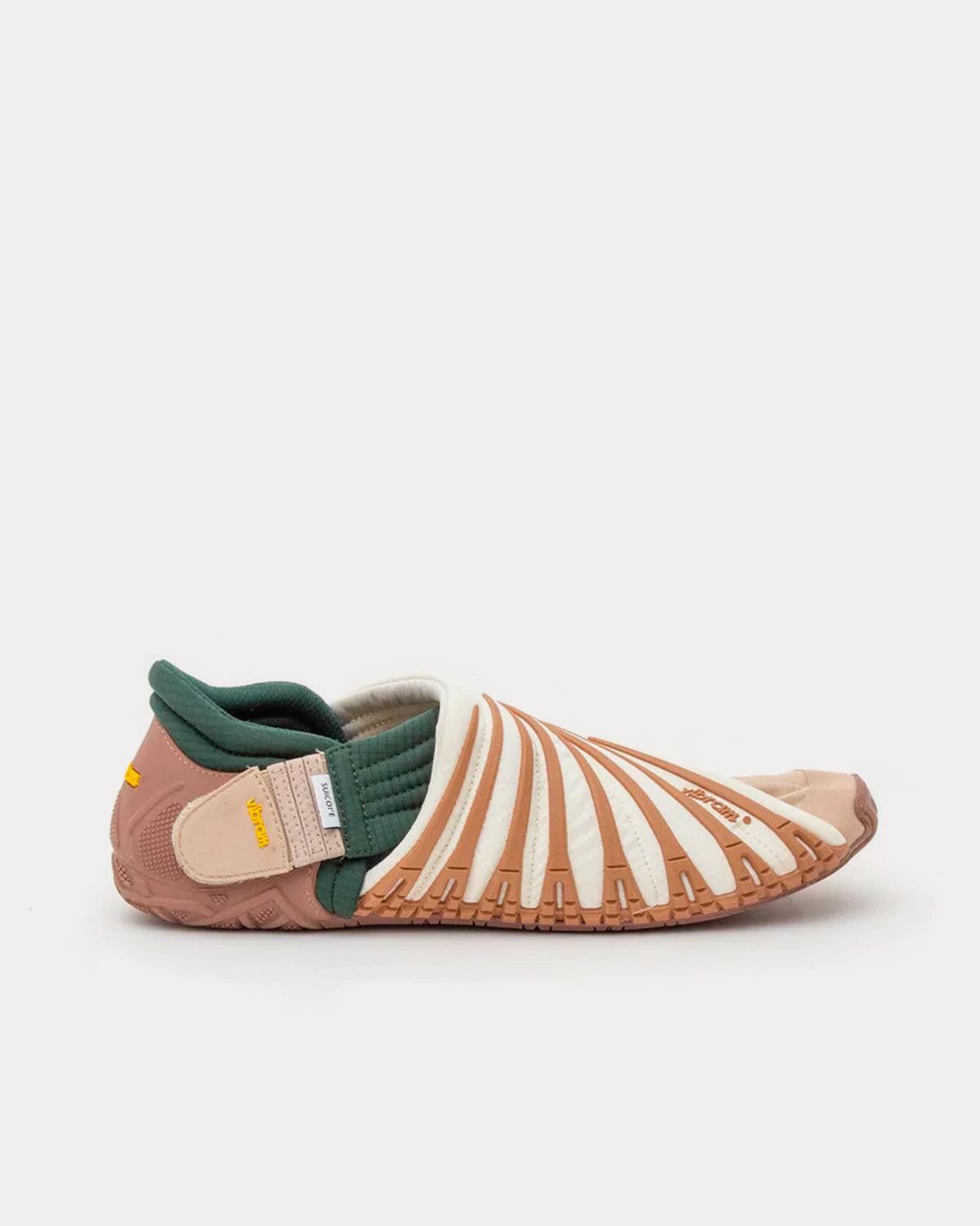 Suicoke FUTON-LO Green / Beige Slip Ons - 1