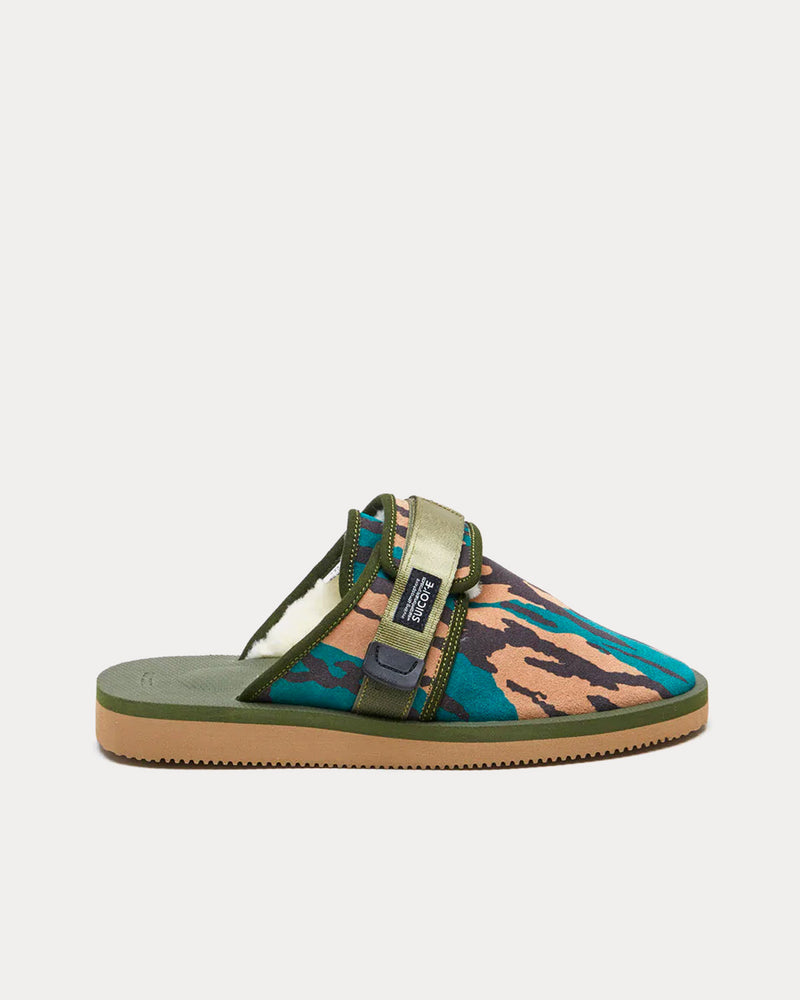 Suicoke ZAVO-Mab-PT04 Green Sandals - 1