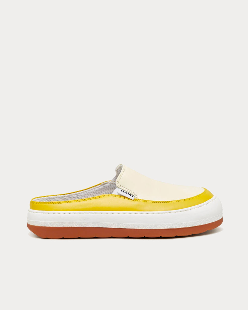 Sunnei Dreamy Leather Banana Yellow Slip On Sneakers - 1