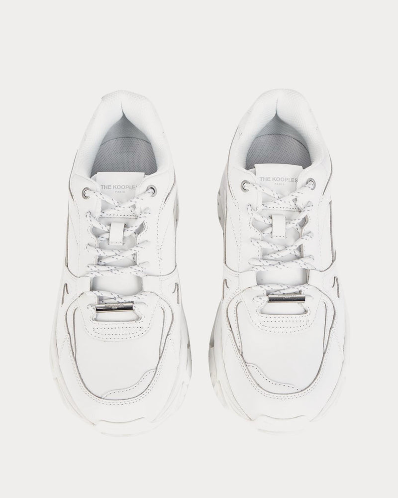 The Kooples Platform White Low Top Sneakers - 3