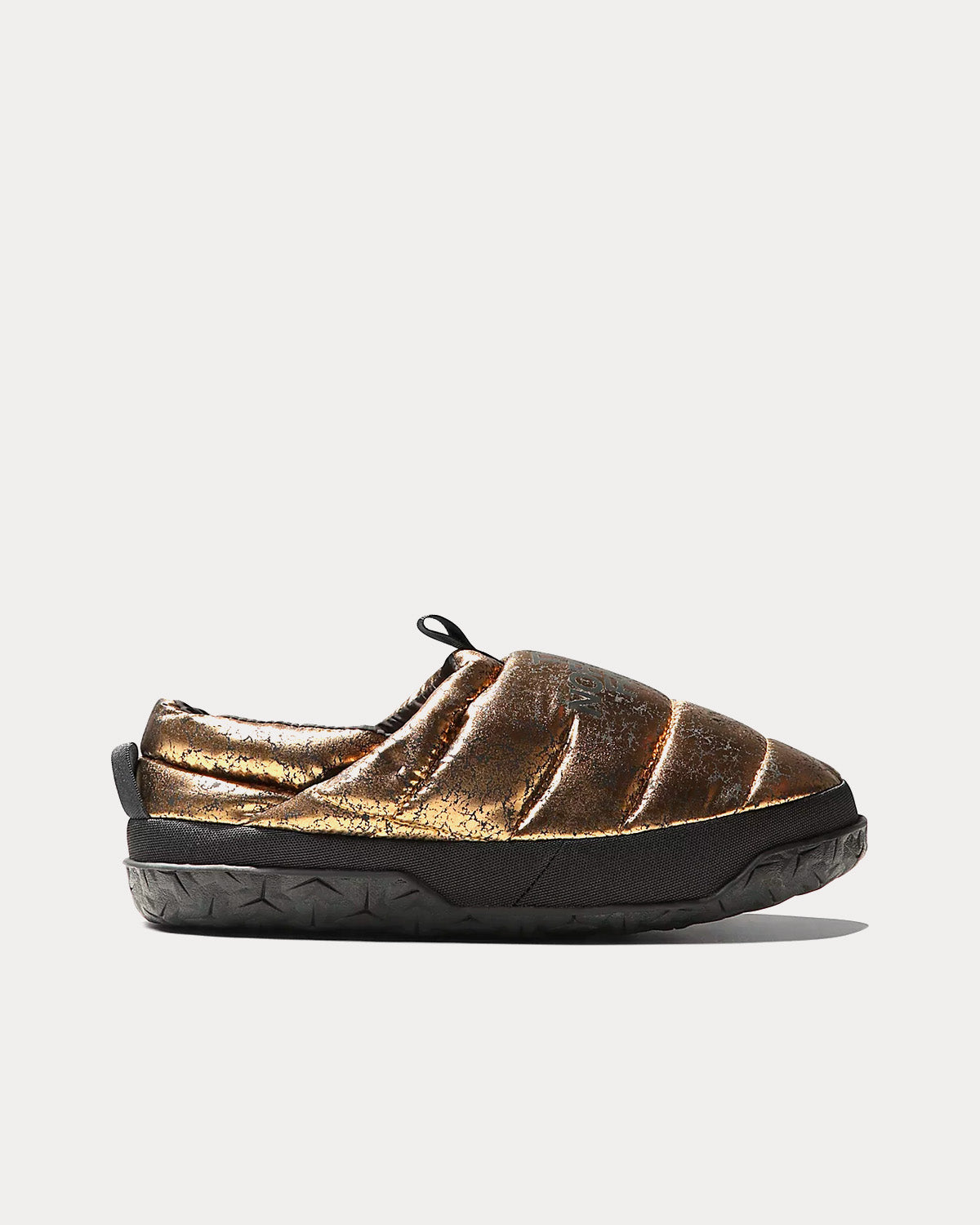 The North Face Nuptse Metallic Street Mules Metallic Bronze / Black Slip Ons - 1