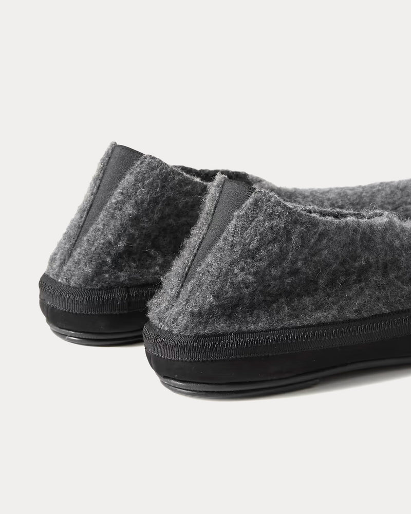 The Row Brushed-Cashmere Grey Slippers - 3